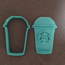 Golpeado Starbuckss 8cm Galleta cortador Starbucks marcador galletas Arte pasta fondant beber 3d print model - Mito3D