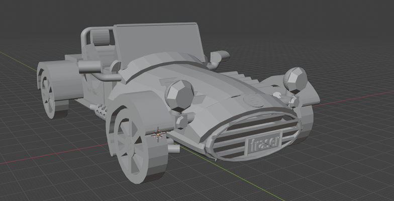 fraser clubman s replica arte macchine minis miniature 3d print model - Mito3D