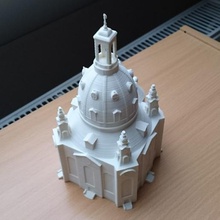 frauenkirche dresden architecture church 3d print model - Mito3D