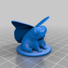 fred frog butterfly art cute creatures 3d print model - Mito3D