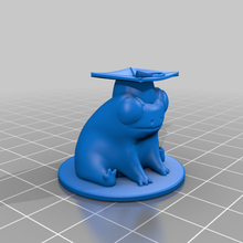 fred frog graduated student art creature cute creatures 3d print model - Mito3D