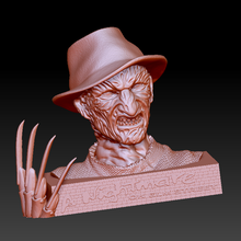 freddy krueger bust face cinema krueguer sculpture 3d print model - Mito3D