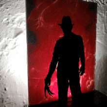 Freddy Krueger nuit lumière horreur film films effrayant veilleuse night light 3d print model - Mito3D