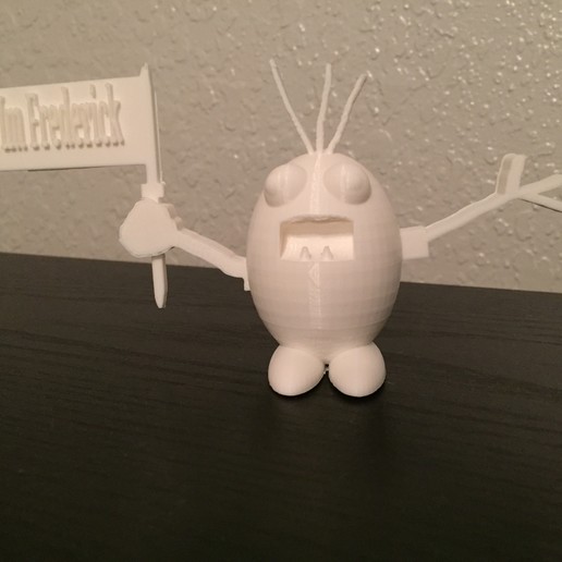 Federico grande supporti figurina divertimento 3D print model - Mito3D