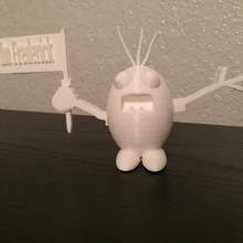 frederick great supports figurine fun 3d print model - Mito3D