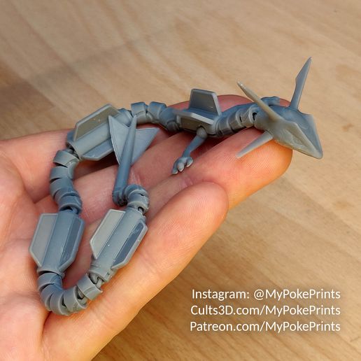 gratis articulado rayquaza flexible pokemon continuar animal serpiente lagartija impresión sitio flexi juguete divertido mcgybeer alas ceniza coleccionable 3D print model - Mito3D