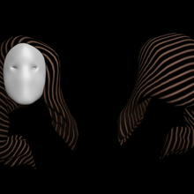 free 3d capelli di una donna gioco parrucca libero 3d print model - Mito3D