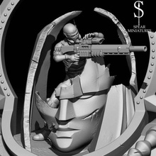 Bedava suikastçı heykel oyun meydan okuma Warhammer + minyatür heykelcik 40k 40000 büst masaüstü savaş oyunları 3d print model - Mito3D