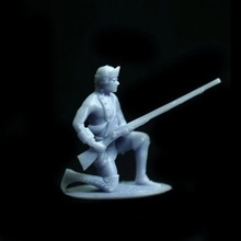 free british ranger seven years war french indian wars game miniature musket soldier wargame tabletop 28mm 3d print model - Mito3D