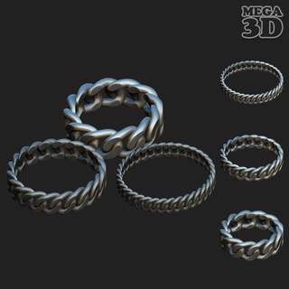free casual ring rings jewel jewelry men male female women fashion printable 3d print model - Mito3D