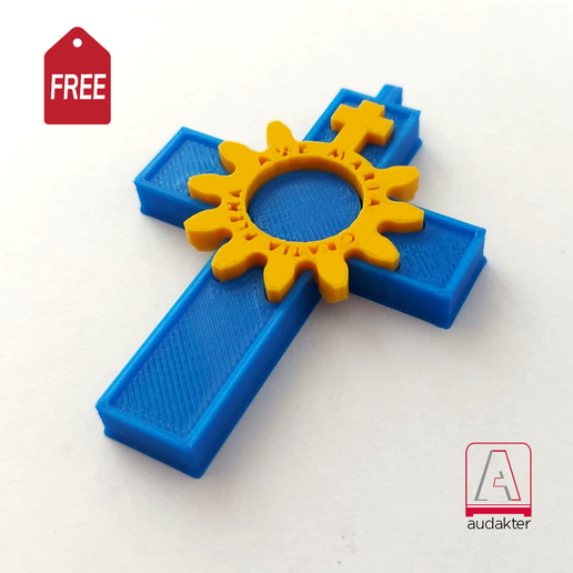 gratuito design denaro attraversare Chiesa cattolico vergine Maria Gesù ospite religione sacro arte santuario rosario preghiera pregare 3D print model - Mito3D