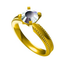 free download jewelry 3d cad model wedding ring 3d print model - Mito3D