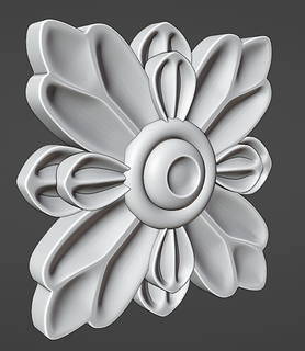 Bedava çiçek ev Housen mimari ahşap taşcnc cnc dekor 3d print model - Mito3D