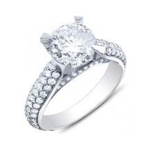 free gioielli modello cad 3d solitario accenti anello stl di nozze Modello fidanzamento 3d print model - Mito3D