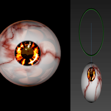 Kostenlose schöne 3d rigged Augen Spiel Auge Augapfel Augäpfel manipuliert rig frei 3d print model - Mito3D