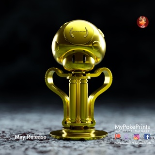 livre mario kart troféu pré suportado jogos cogumelo Pikachu charmander Charizard bulbasauro esquilo mewtwo miado Gengar eevee Umbreon 3d print model - Mito3D