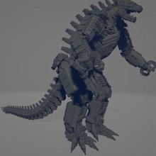 gratuito mechagodzilla 2021 Godzilla kong 3d print model - Mito3D
