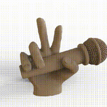 free microphone 3d print model - Mito3D