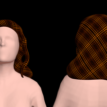 bedava manken kadın büyüleyici saç peruk ücretsiz 3d print model - Mito3D