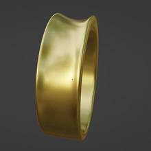 frei Ring Band minimalistisch Design 3d print model - Mito3D