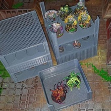 free storage tower miniatures game 40k necromunda underhive warhammer games 3d print model - Mito3D