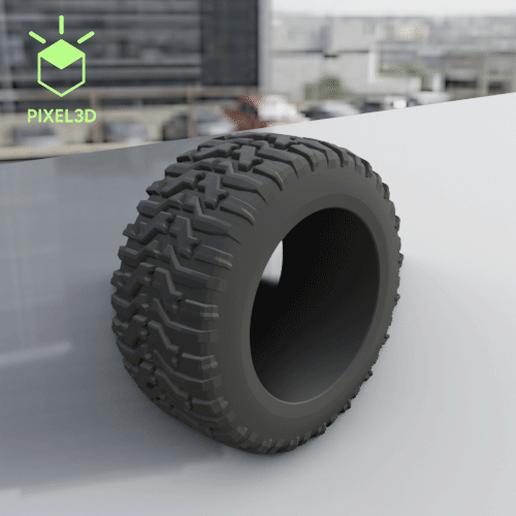 libre pneu 7f rc 1 18 10 off road roue neige traxxas die cast Plastique modèle maquette plastique miniature échelle Maisto majorette Burago 3D print model - Mito3D