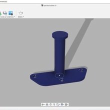 free wall-mounted filament spool holder tool 3d print model - Mito3D
