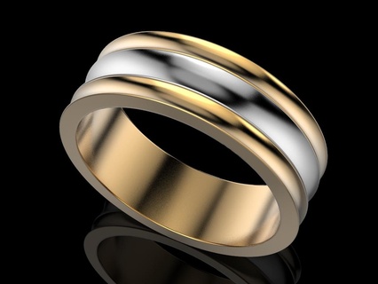 frei Hochzeit Ring Schmuck drucken 3dprinted druckbar Ringe Design Juwel golden Mode Drucken Gold Prototyp entwickeln Silber 3d print model - Mito3D