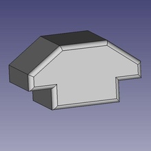 freecad v slot rotaia inserire attrezzo 3d print model - Mito3D