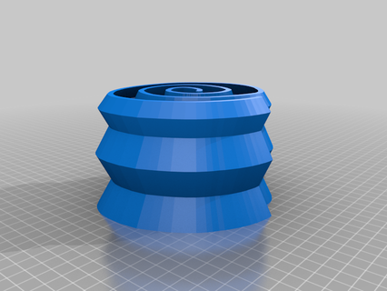mão livre espiral arte peça central freecad simples vaso 3d print model - Mito3D