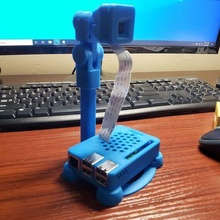 freestanding octopi webcam security camera setup pi 3b+ 3d print model - Mito3D