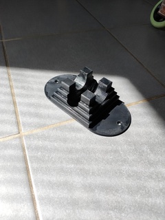 Freistil Roller Fußboden Stand ausruhen Unterstützung 3d print model - Mito3D