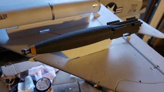 freewing 4 Pylone + Bombe Anhang fms harter Punkt Hardware Jet Rakete Montage Artillerie Pylon Waffe Fahrzeuge 3d print model - Mito3D