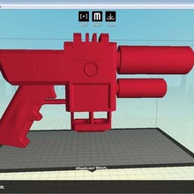 congelar pistola batman animado serie accesorios 3d print model - Mito3D
