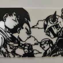 Gefrierschrank kehrt Lithophan Goku Ärmel 3d print model - Mito3D