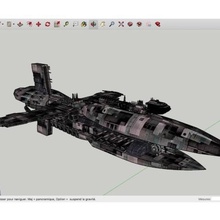 fregate munificent spaceship various 3d print model - Mito3D