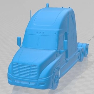 freightliner cascadia 2011 printable truck diorama modeling hobby solid scale model 3d print model - Mito3D