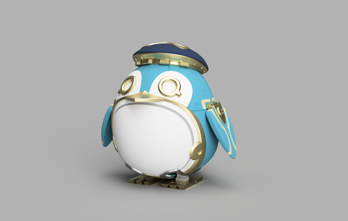 freminet's penguin pers 3d print model - Mito3D