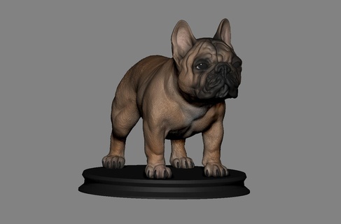francés buldog Perro mascota perro 3dprint 3dprinting escultura esculpir corgi bulldog ingles Inglés bulldogfrances 3d print model - Mito3D