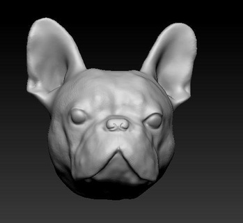 francese bulldog animali cane domestici 3d print model - Mito3D