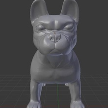 Fransız bulldog çeşitli 3d print model - Mito3D