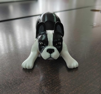 francese bulldog cellula Telefono titolare supporto animale stand 3d print model - Mito3D