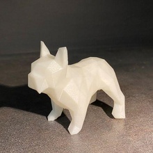 Französisch Bulldogge dogo DIY falten Kit wunderschön geometrisch poly Diamant Stil Mode 3d print model - Mito3D
