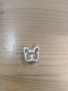 french bulldog keychain dog animal pet cute puppy 3d print model - Mito3D