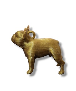 français bouledogue porte clés chien maison organisation mascotte chiens 3d print model - Mito3D