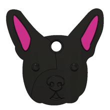 bulldog francês chaveiro a casa animais cães 3d print model - Mito3D