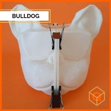 french bulldog mould art mold buddha cement cemen 3d bull dog 3d print model - Mito3D