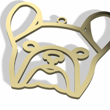français bouledogue pendentif chien animaux domestiques marque frenchie bijoux mode 3d print model - Mito3D