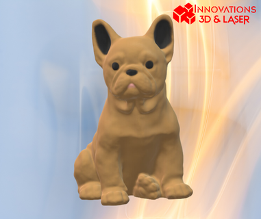 Fransızca bulldog heykelcik zarif köpek cazibe ev 3d kolay baskı dekorasyon sevgililer hediye meraklılar hayvan heykel Toplamak desteklenmeyen Sanat evcil dekoratif aksesuar Evcil Hayvanlar 3d print model - Mito3D
