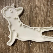 french bulldog yoga cookie cutter home animal dog cook kitchen funny cute 3d print model - Mito3D